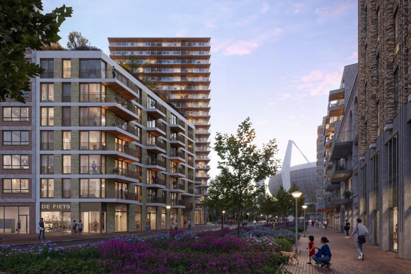 New residential tower near Fellenoord Eindhoven